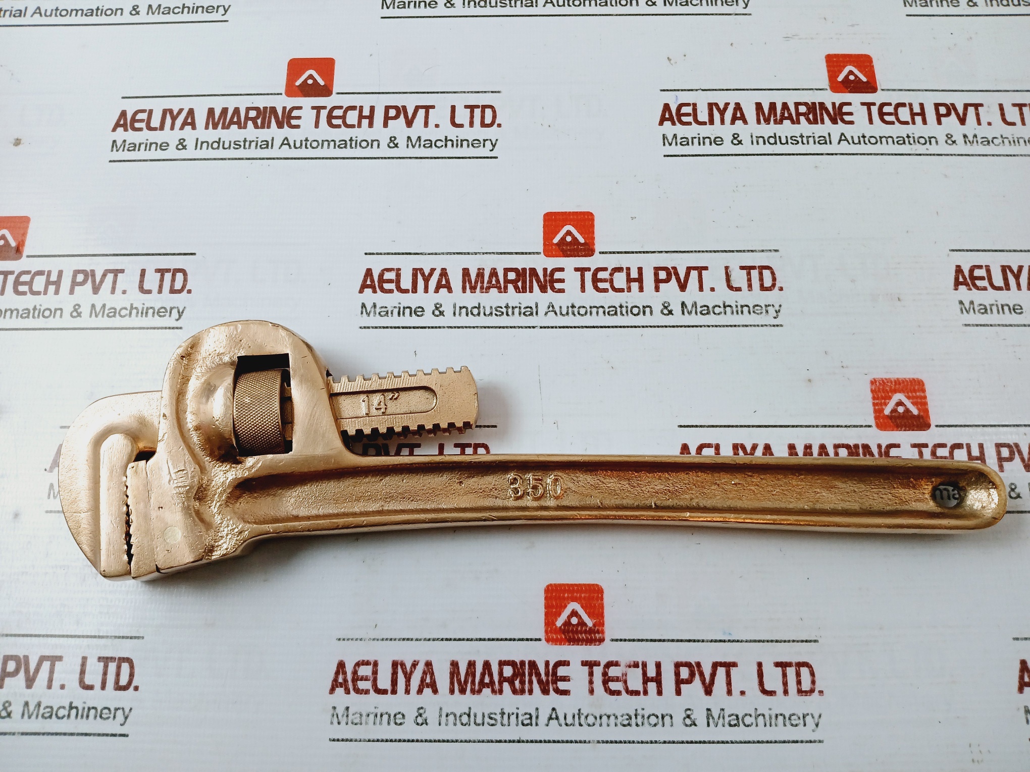 Non Sparking Wrench Pipe 350mm Opening Capacity - Image 4