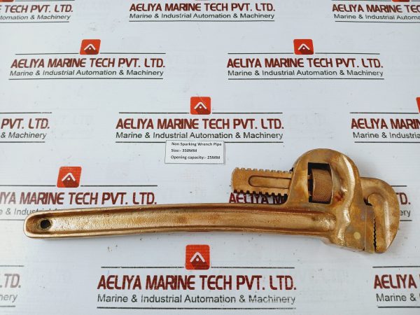 Non Sparking Wrench Pipe 350mm Opening Capacity