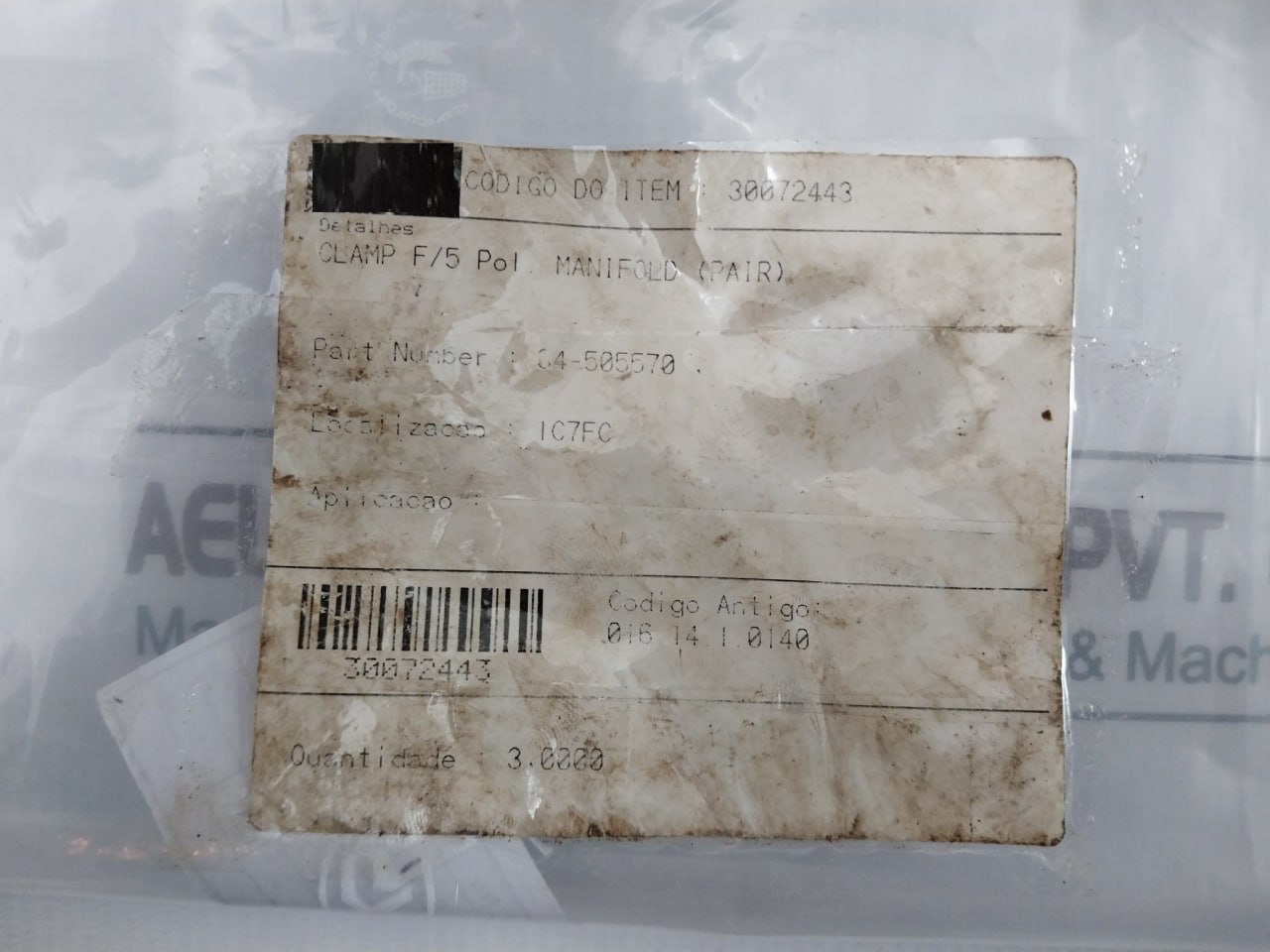 34-505570 Clamp F/5 Pol Manifold Set - Image 5