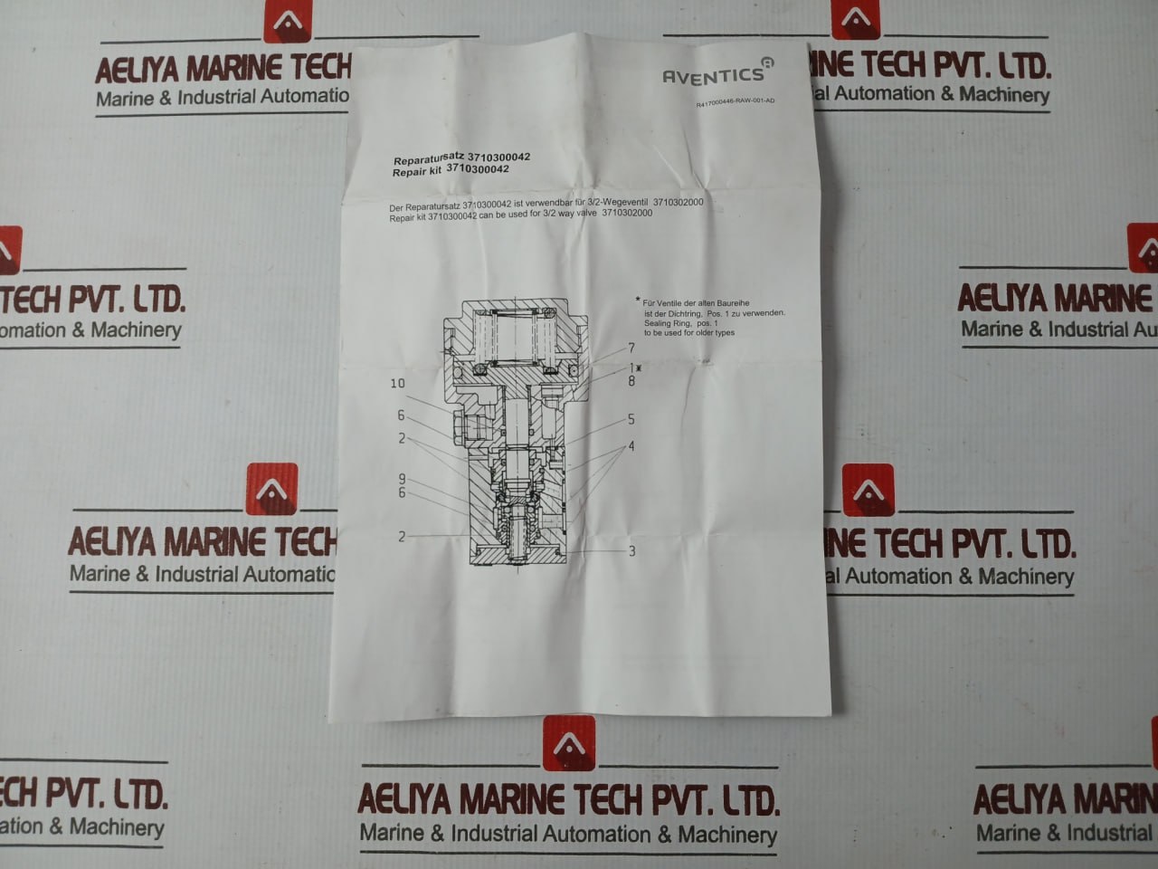 Aventics 371 030 004 2 3/2 Way Valve Repair Kit - Image 6