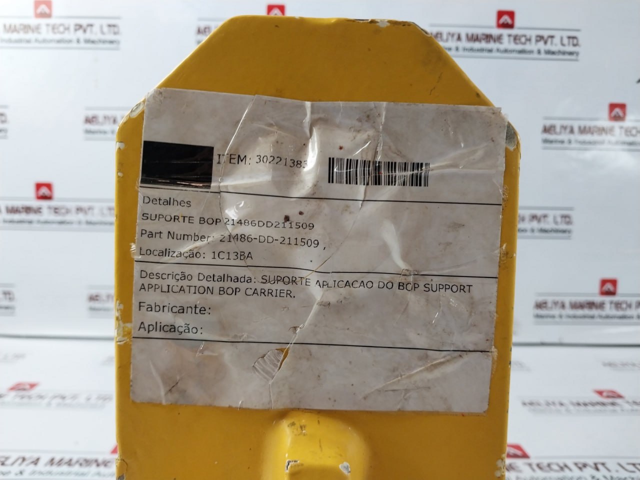 Carrier 21486-Dd-211509 Bop Support Heavy Duty Yellow Steel Bracket - Image 7