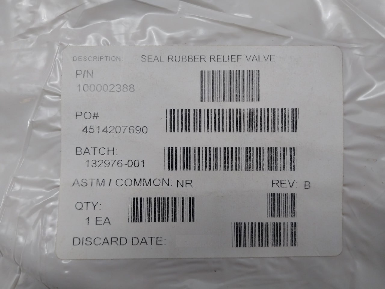 Halliburton 100002388 Seal Rubber Relief Valve - Image 7