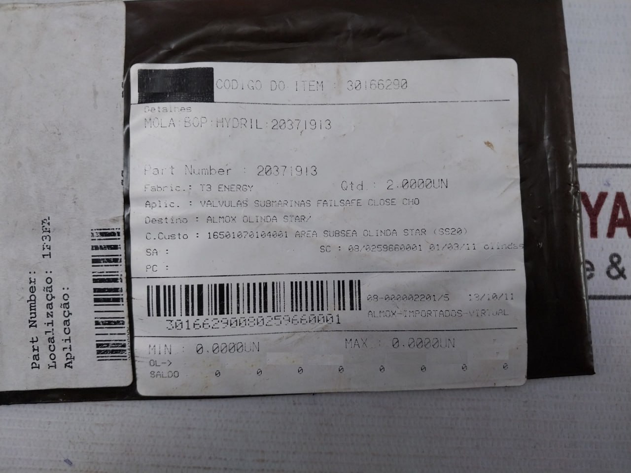 Hydril Nov 20371913 Bop Pin Spring Kit With O-Ring - Image 29