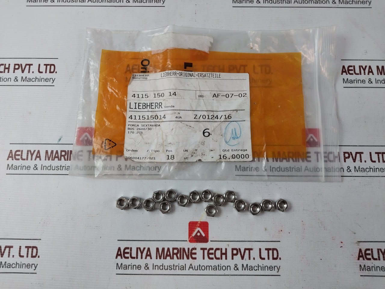 Liebherr 411515014 Assorted Fastener & Fitting Lot - Image 3
