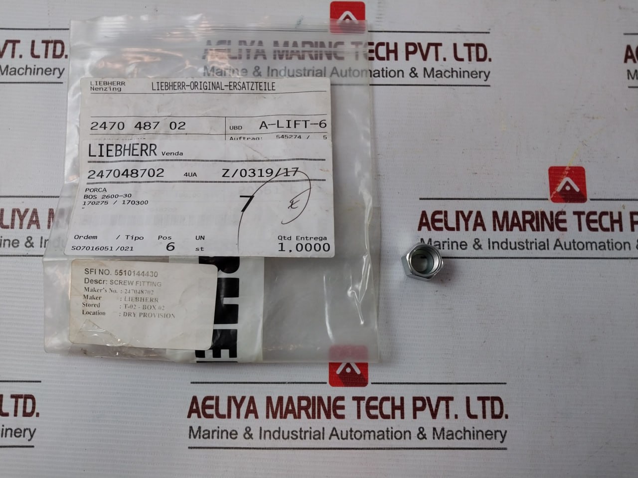 Liebherr 411515014 Assorted Fastener & Fitting Lot - Image 6