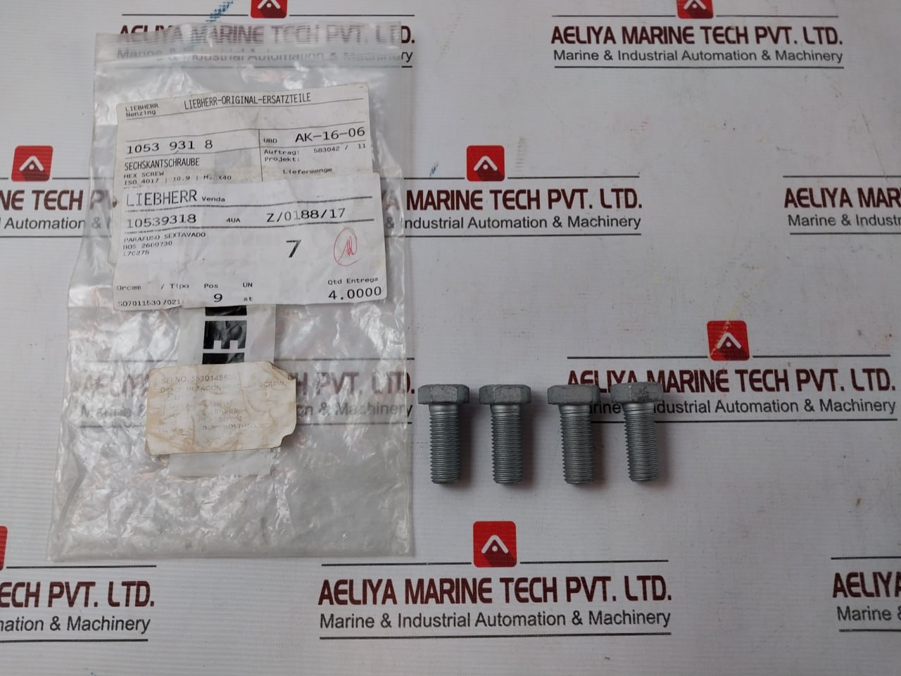 Liebherr 411515014 Assorted Fastener & Fitting Lot - Image 7