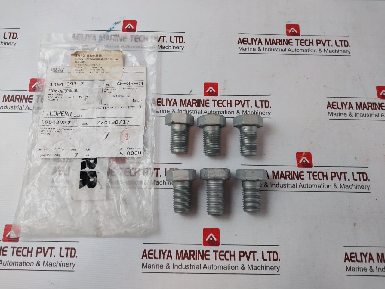 Liebherr 411515014 Assorted Fastener & Fitting Lot - Image 8
