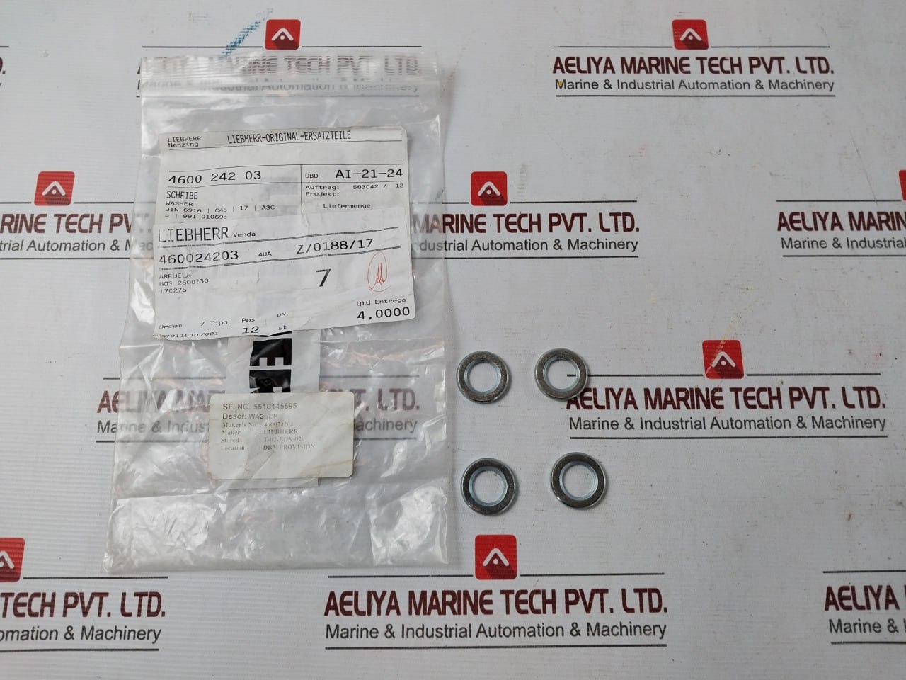 Liebherr 411515014 Assorted Fastener & Fitting Lot - Image 16