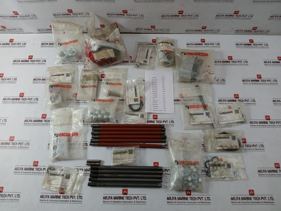 Macgregor 1074706.001 O-Ring Bushing Check Valve Studs Screws Washer Set