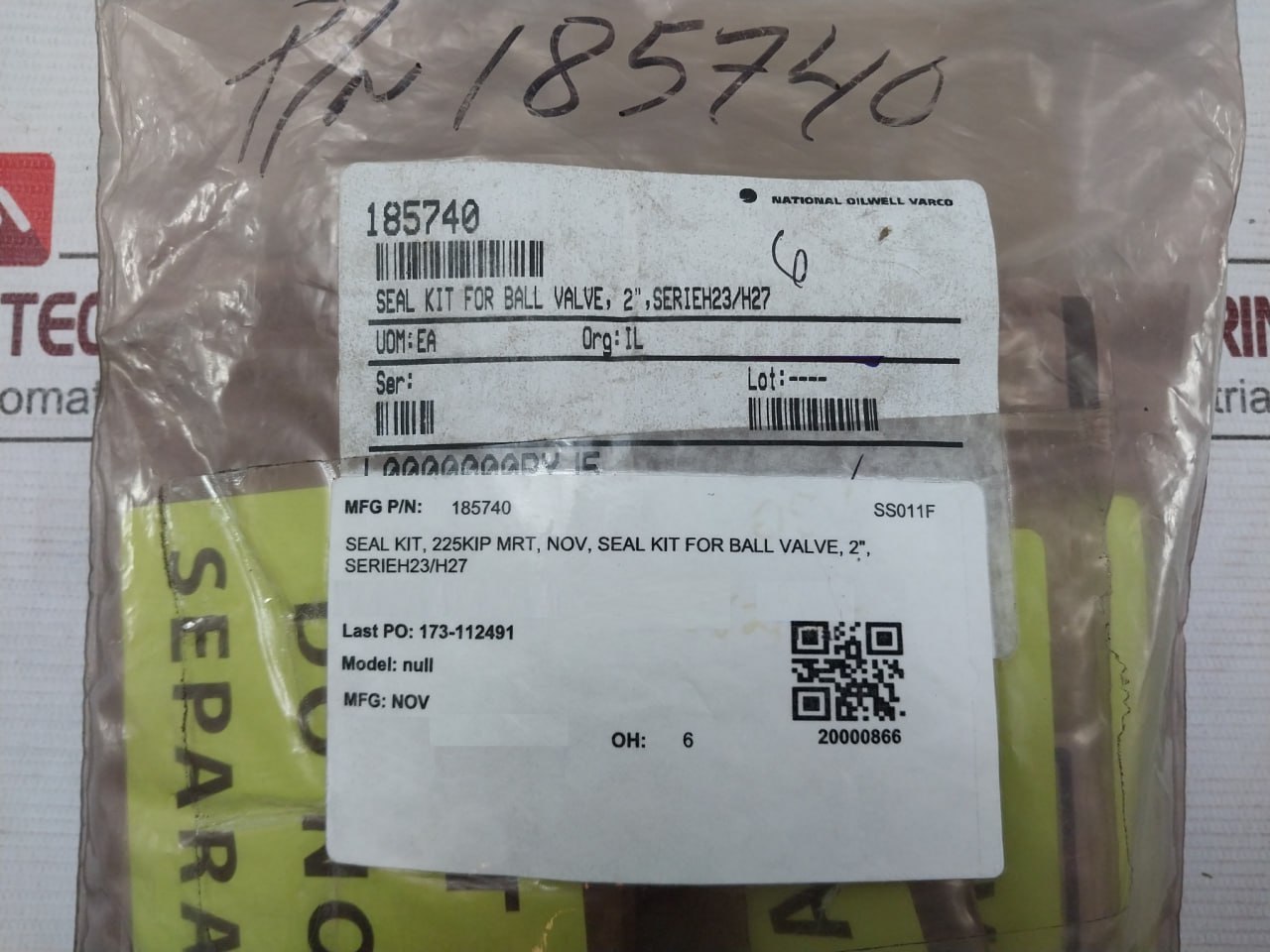 National Oilwell Varco 185740 Seal Kit - Image 5