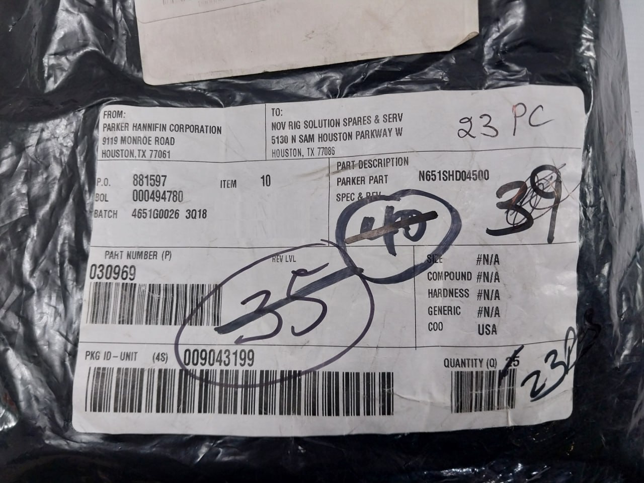 Parker 030969 Seal Ring - Image 7