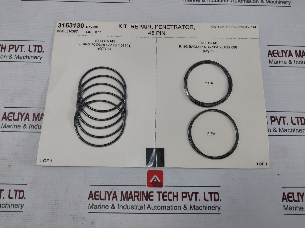 Parker 3163130 Repair Penetrator Kit 45 Pin O-Ring Nitrile - Image 3