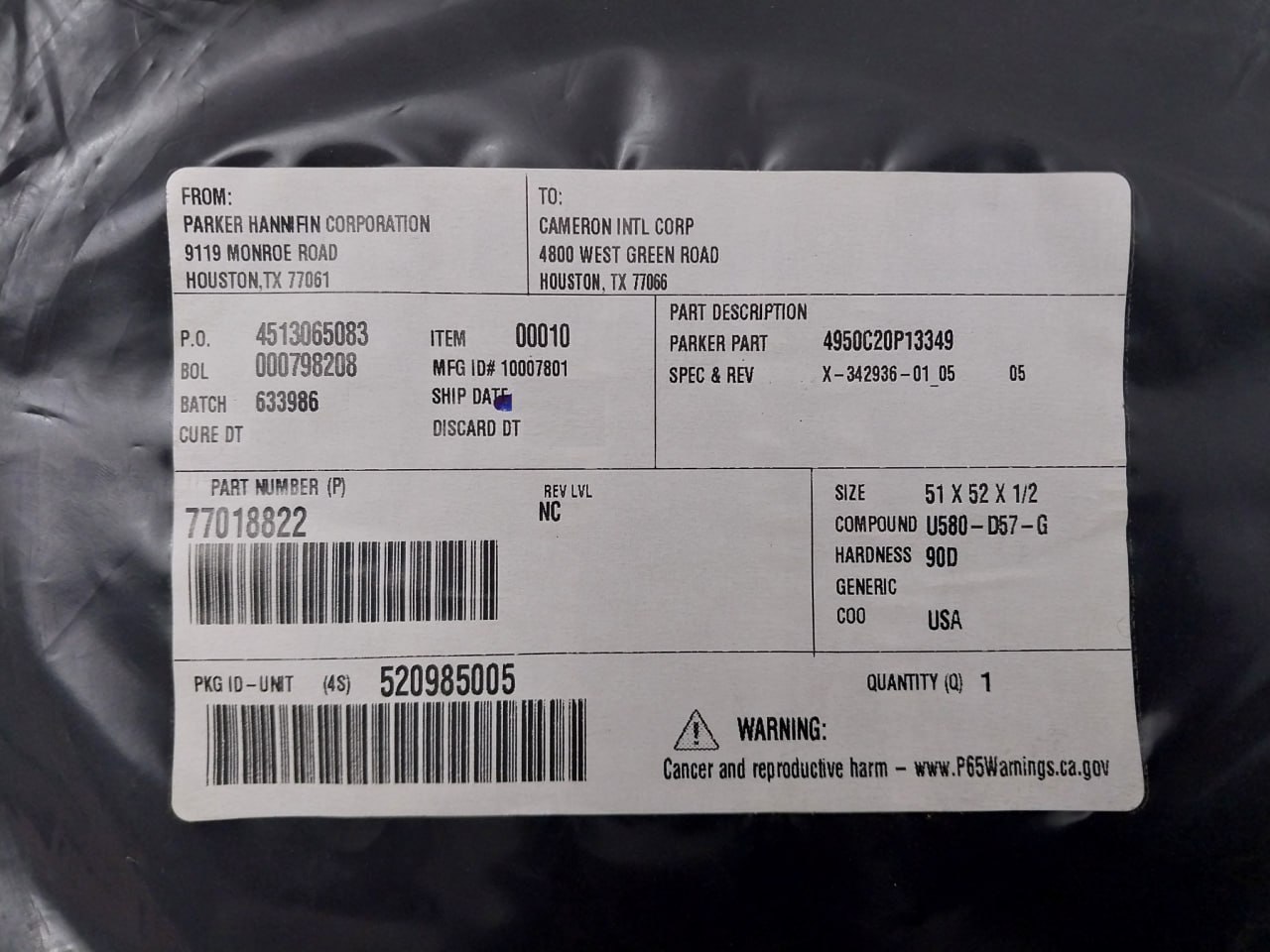 Parker 77018822 O-Ring - Image 5