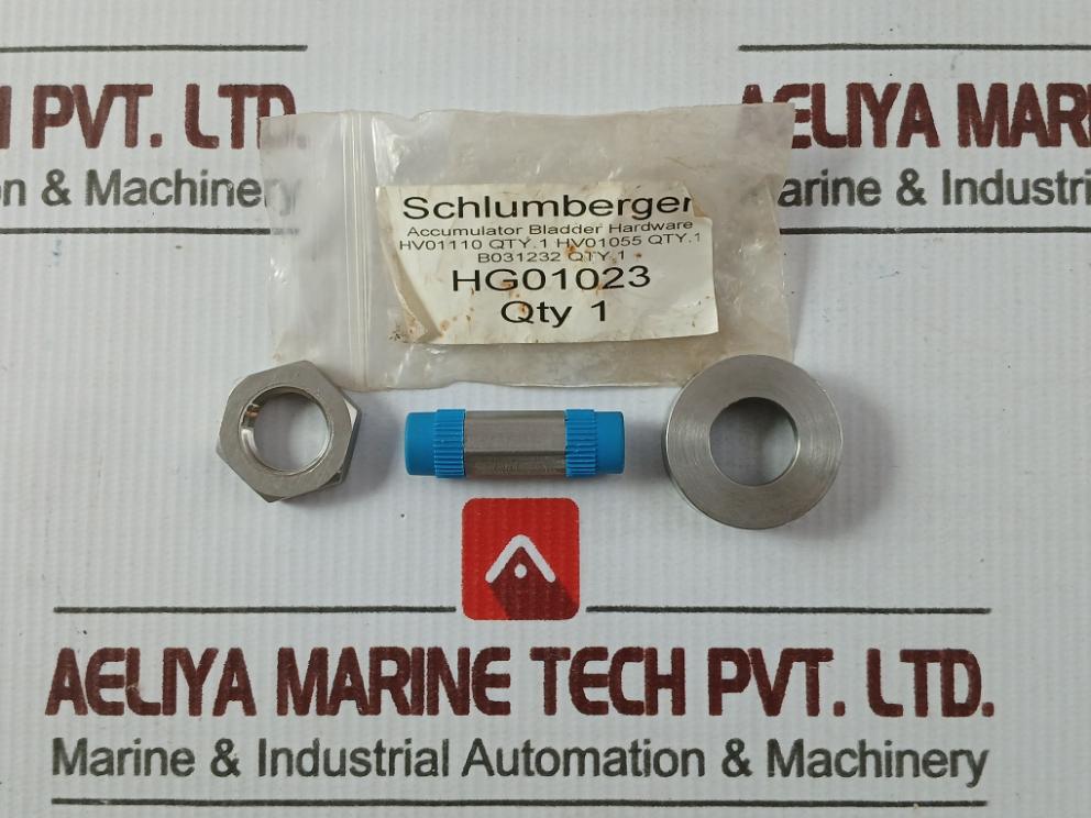 Schlumberger Hg01023 Accumulator Bladder Hardware Set Hv01110