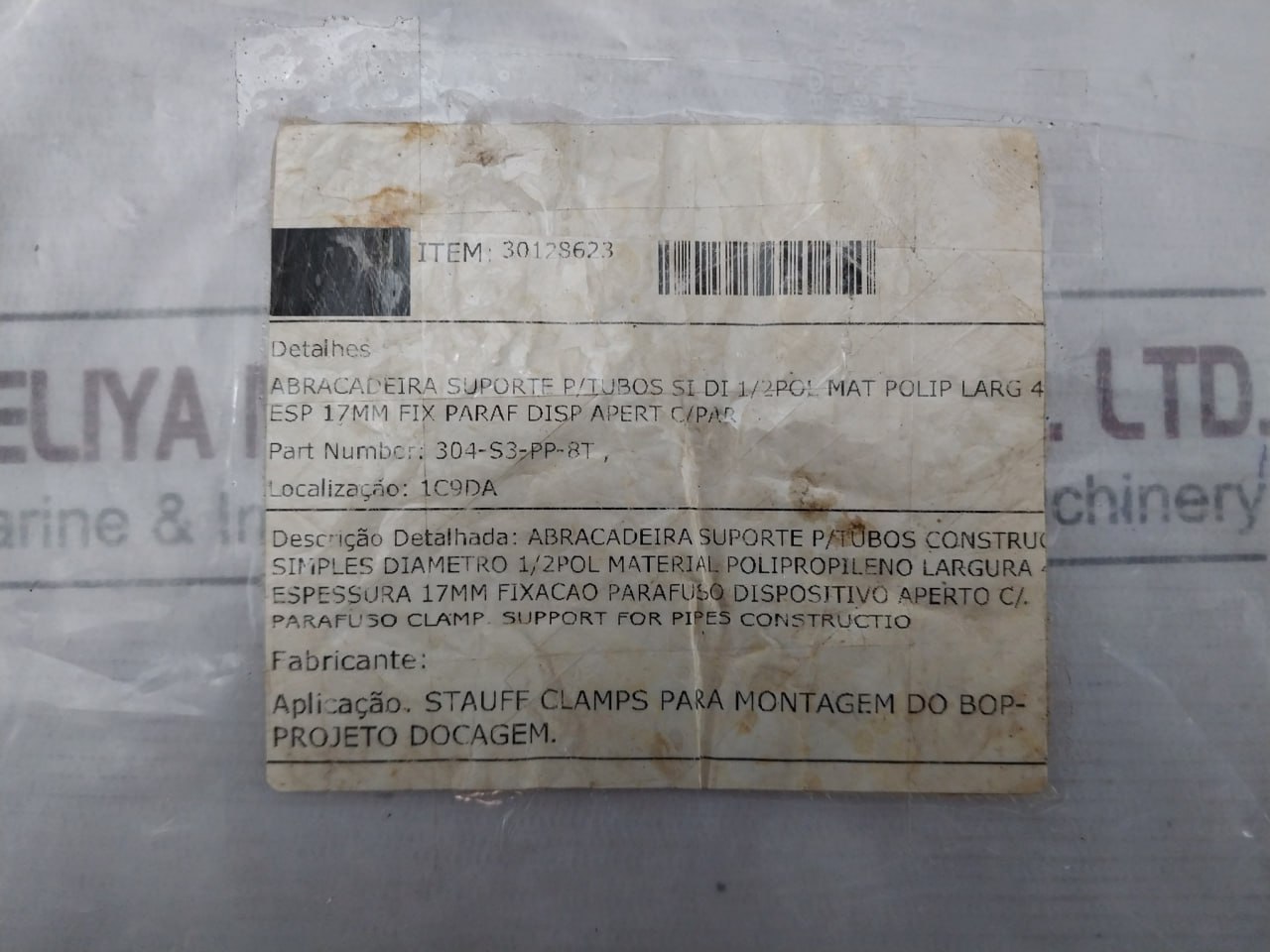 Swagelok 304-S3-Pp-8t Bolted Plastic Clamp Tube Support Kit - Image 7