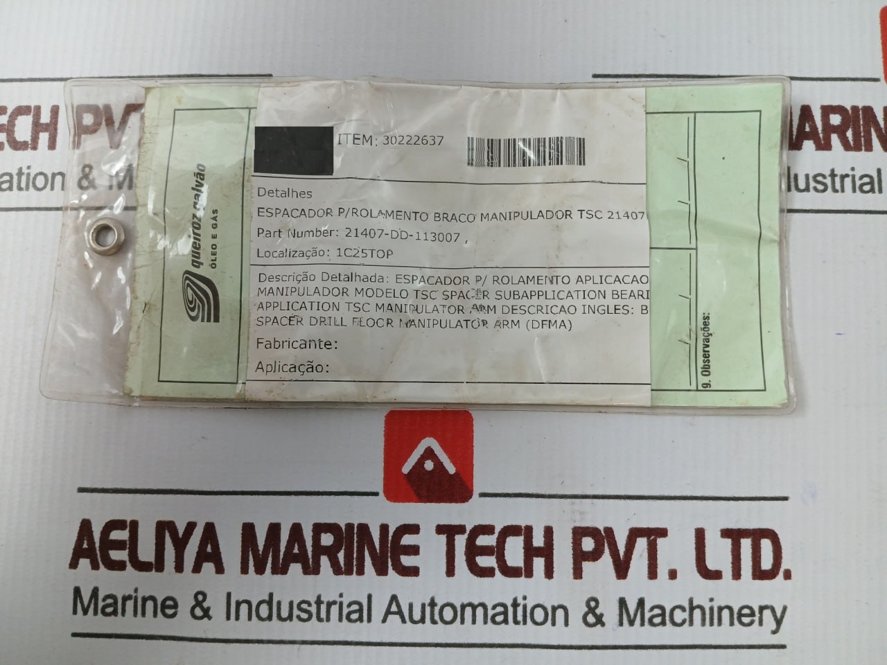 Tsc 21407-Dd-113007 Bearing Spacer Drill Floor Manipulator Arm - Image 6