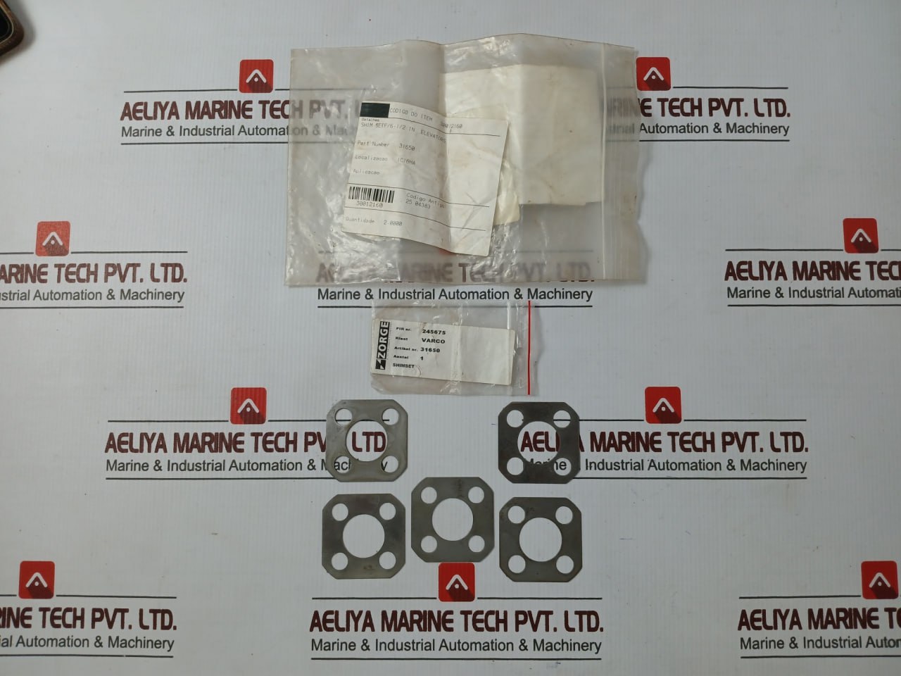 Zorge 31650 Shim Set For 6-12 In Elevators Replacement Part