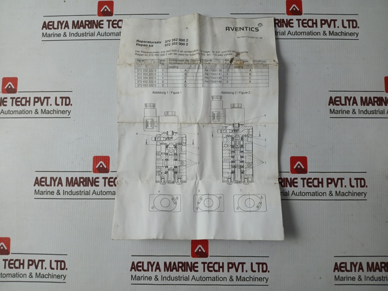 Aventics 372 352 000 2 Repair Kit For 3/2 And 5/2 Way Valves - Image 6