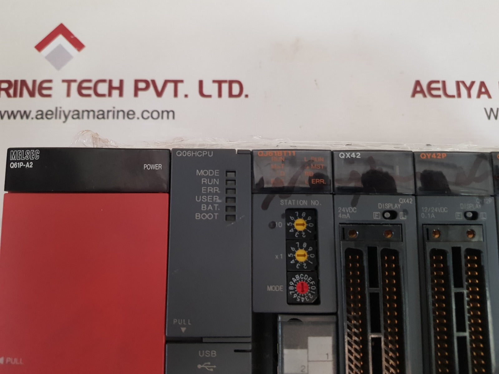 Mitsubishi melsec q61p-a2,q06hcpu,qj61bt11,qx42,qy42p,qj71c24,qd75d4 plc module - Image 10