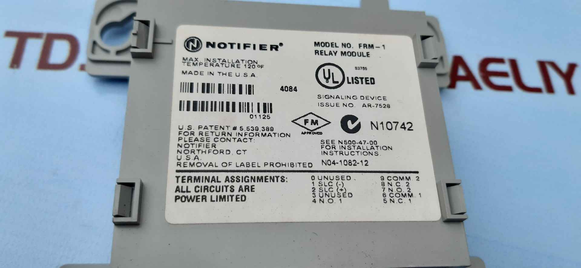 Notifier frm-1 fire alarm relay control module - Image 9