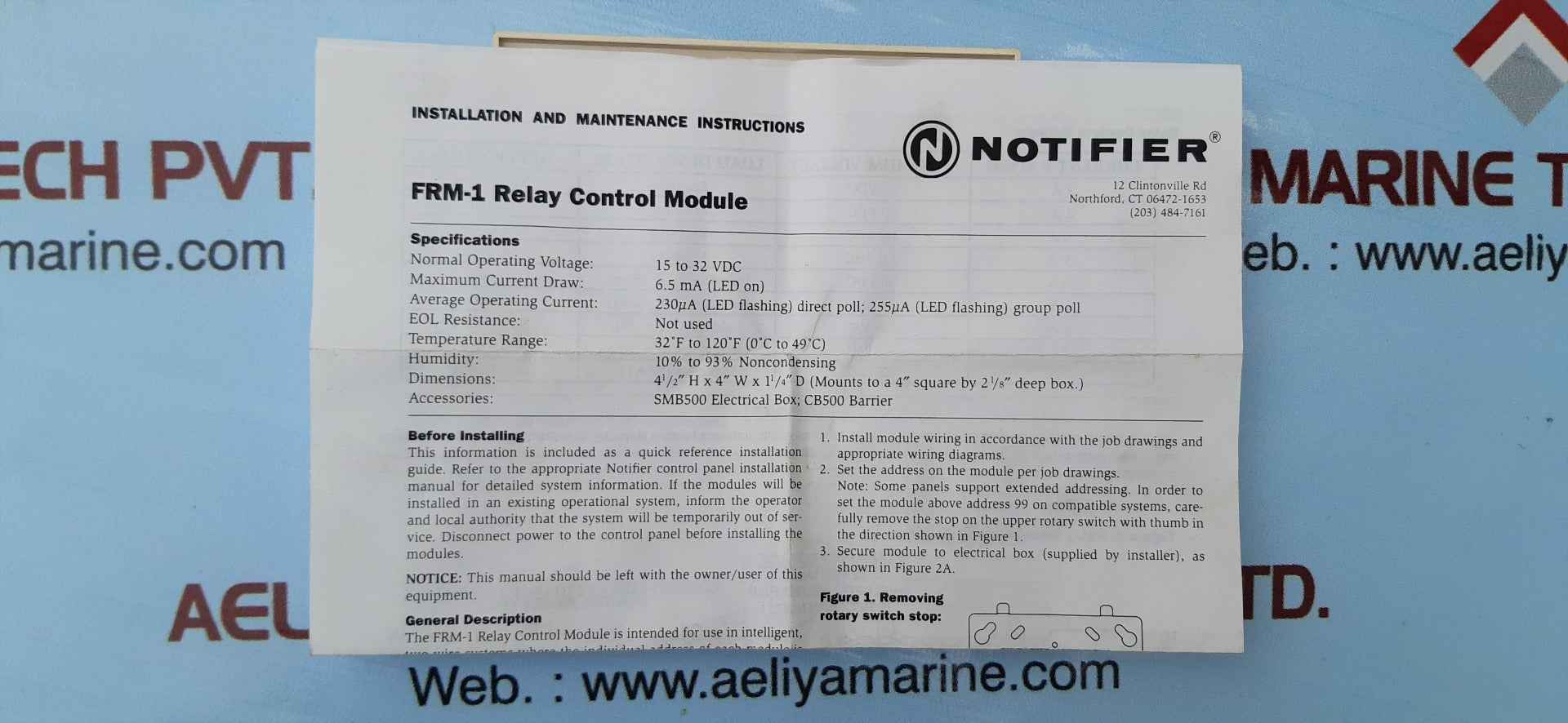 Notifier frm-1 fire alarm relay control module - Image 13