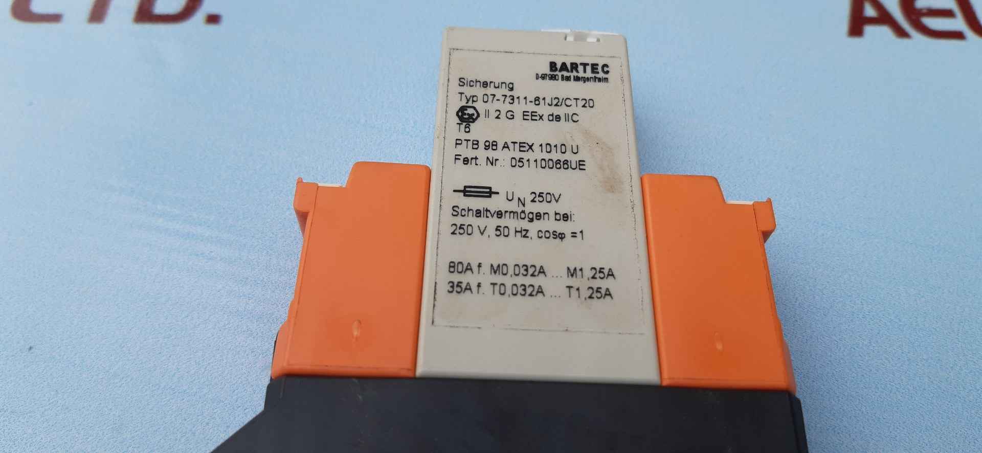 Bartec 07-7311-61J2/Ct20 Relay 250V 50Hz - Image 7