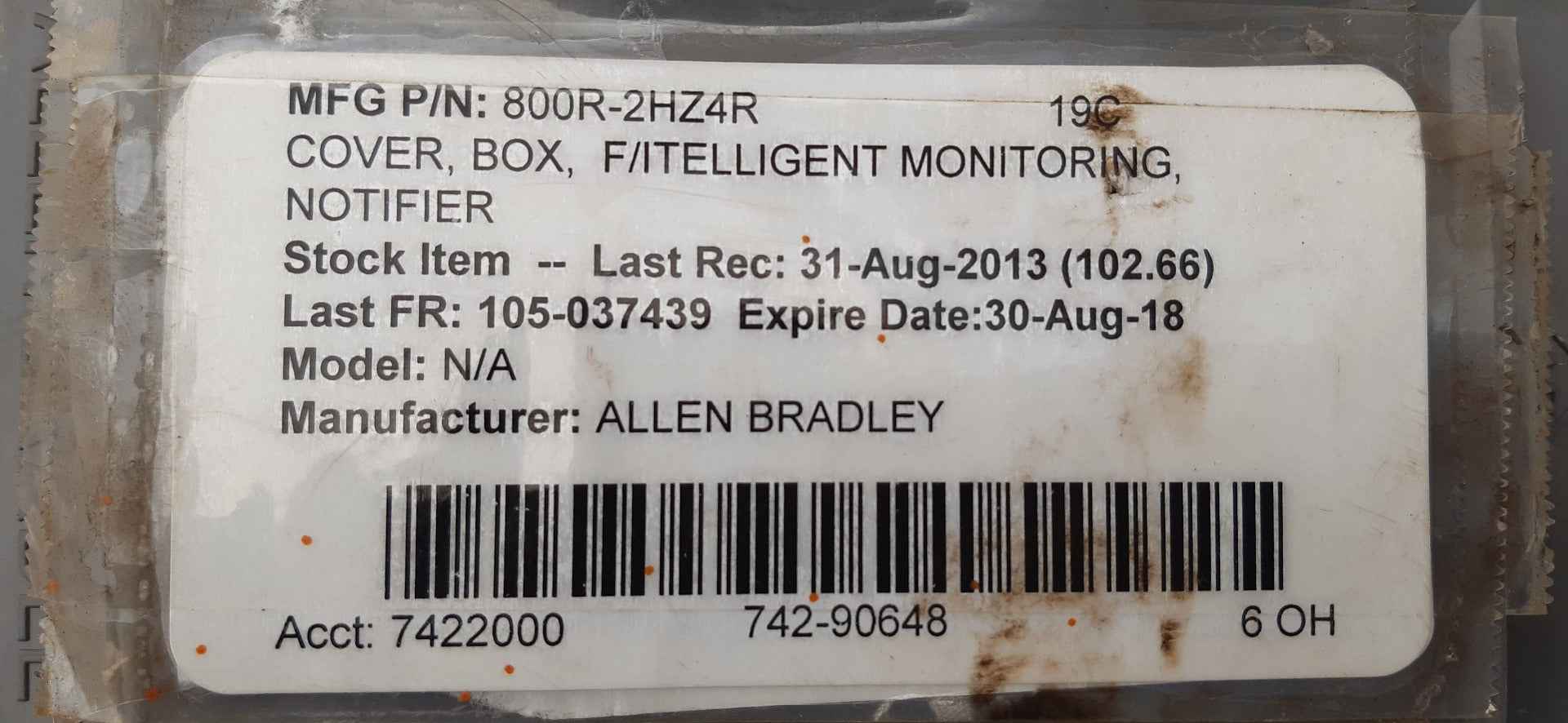 Allen-bradley 800r-2hz4r ser b hole pushbutton enclosure - Image 5
