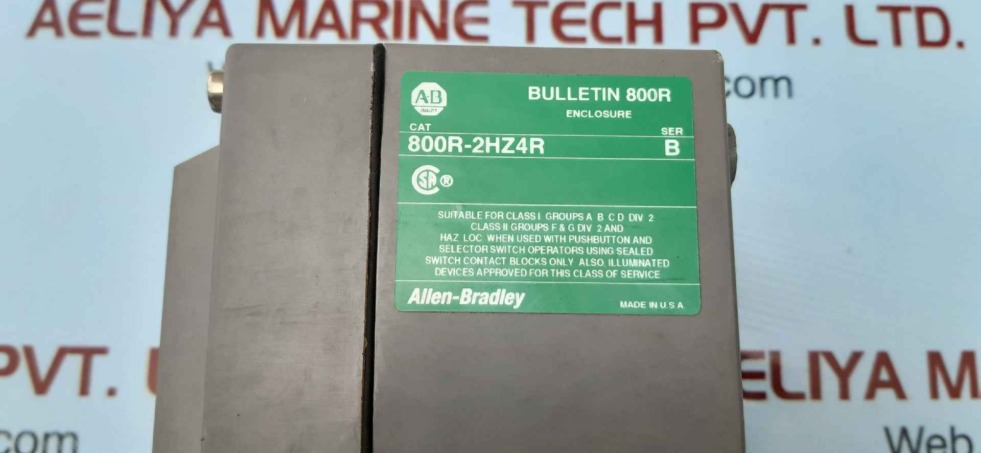 Allen-bradley 800r-2hz4r ser b hole pushbutton enclosure - Image 7