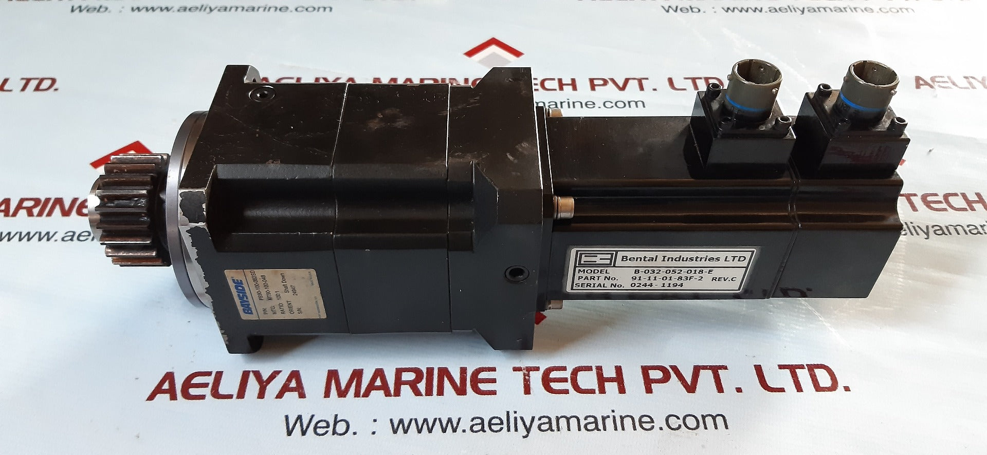 Bental B-032-052-018-e Motor With Bayside Ps90-100-062Sd - Image 2