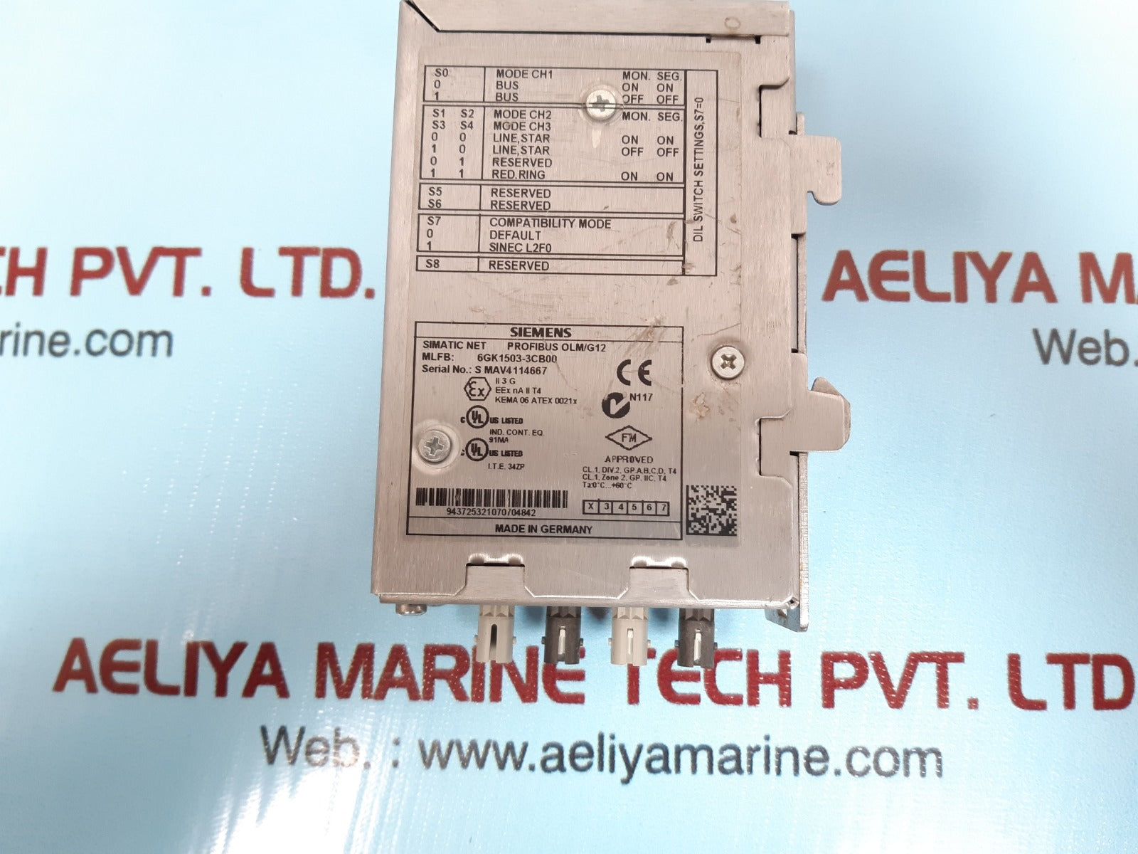 Siemens Simatic Net Profibus Olm/G12 Link Module 6Gk1503-3Cb00 - Image 4