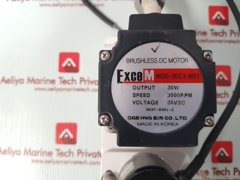 Dae Hwa B630-30c0-Ms7 Brushless Dc Motor With Rib-40-1000zca Rotary Encoder - Image 5