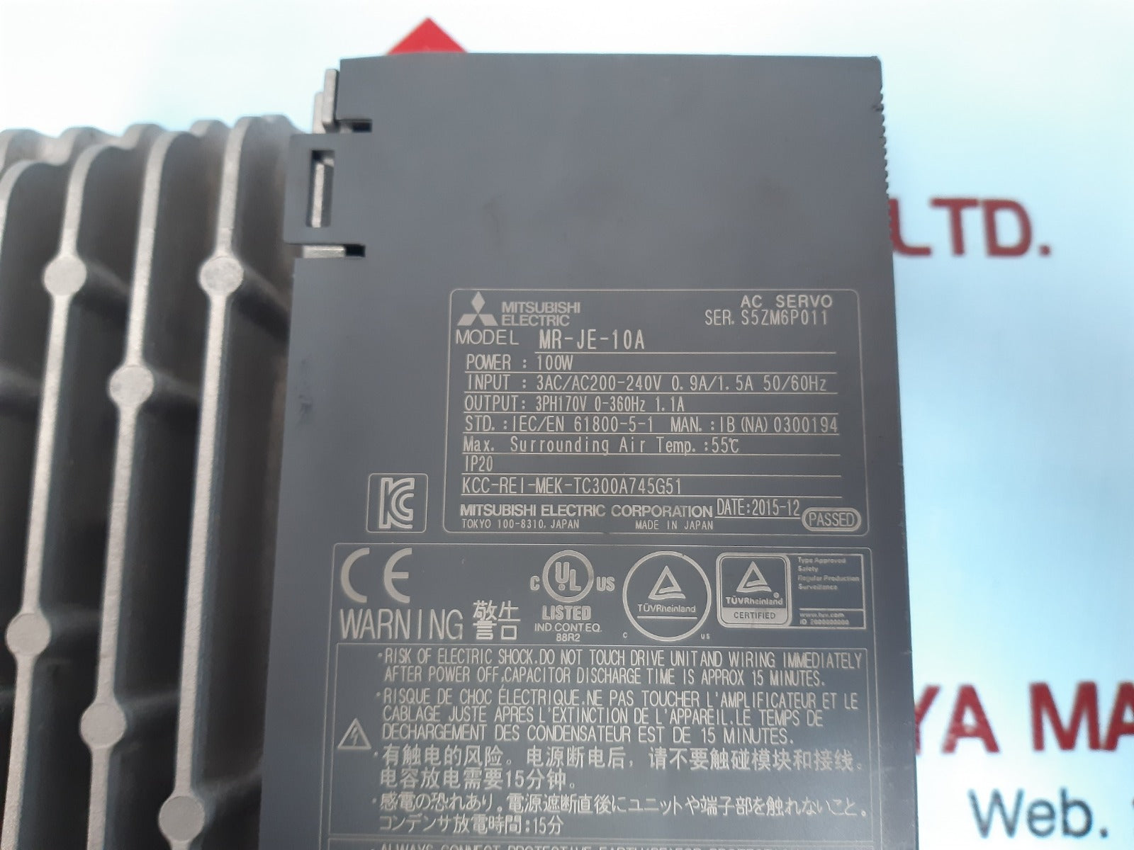 Mitsubishi electric melservo-je mr-je-10a servo controller - Image 5