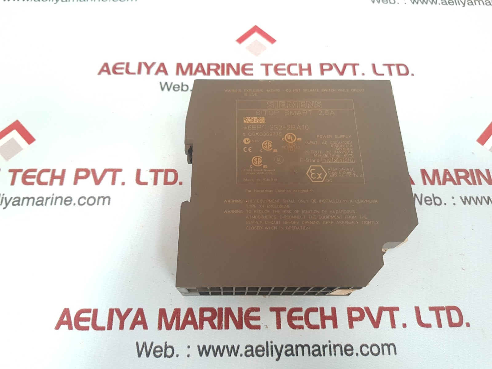 Siemens sitop smart 2,5a 6ep1 332-2ba10 power supply - Image 5