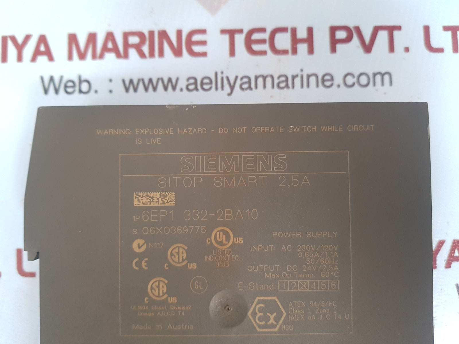 Siemens sitop smart 2,5a 6ep1 332-2ba10 power supply - Image 6