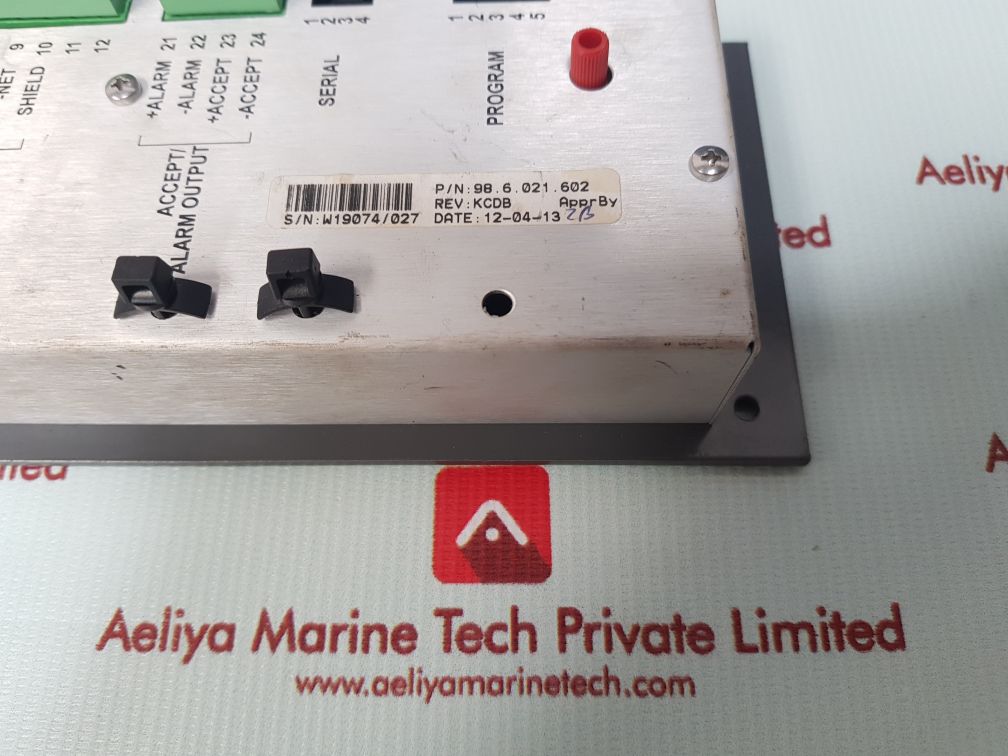 Praxis 98.6.021.602 Rev: Kcdb Monitoring Panel 24Vdc - Image 3