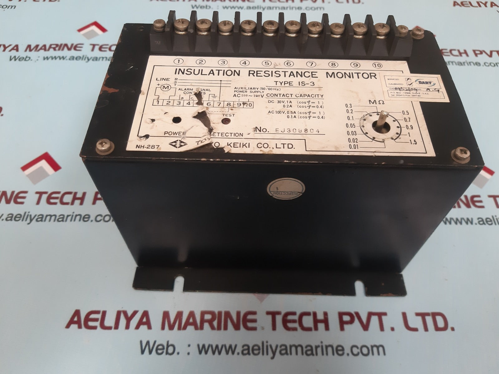 Toyo keiki is-3 insulation resistance monitor 200-230v 50/60hz