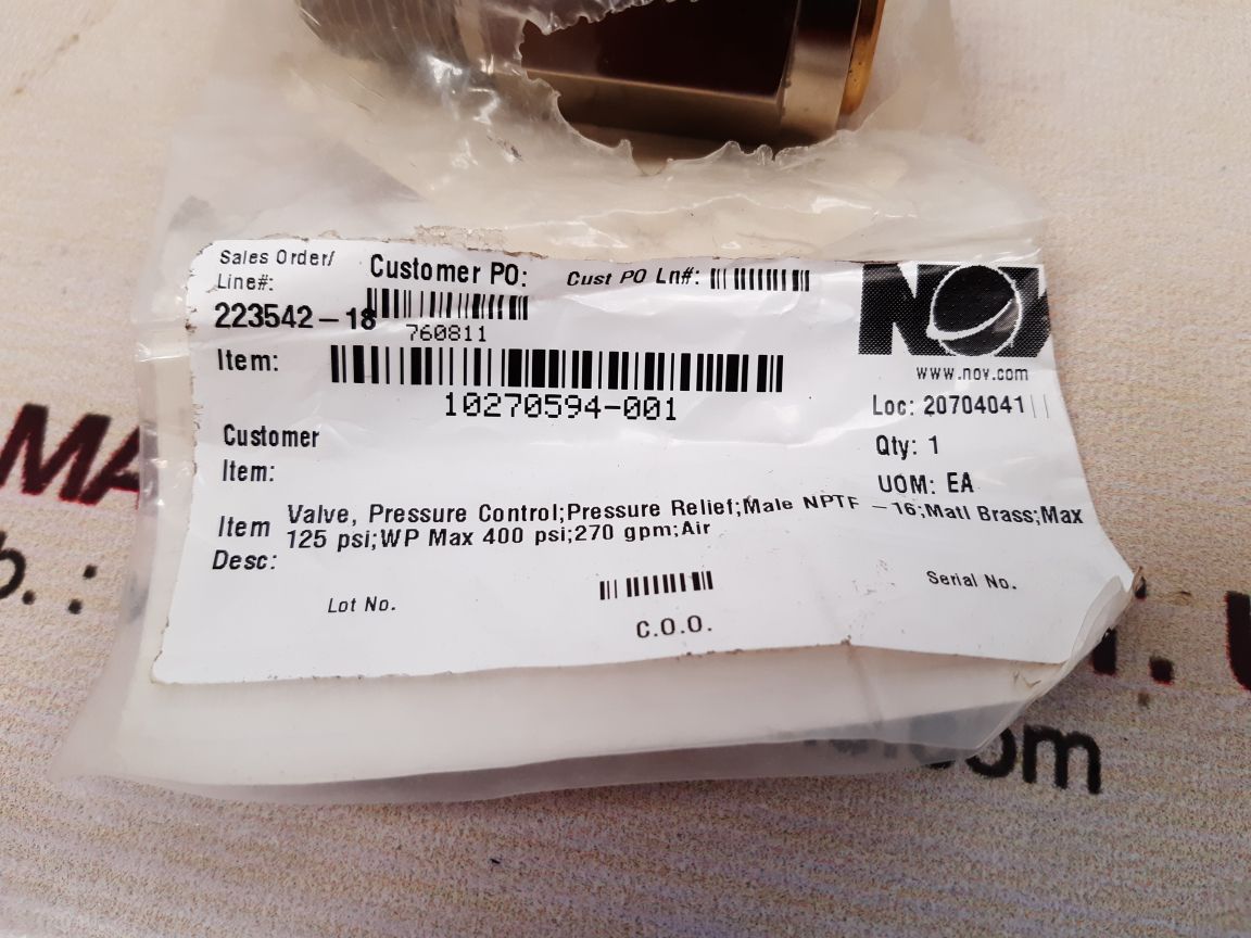 Circle 559b-8m-125 relief valve - Image 8