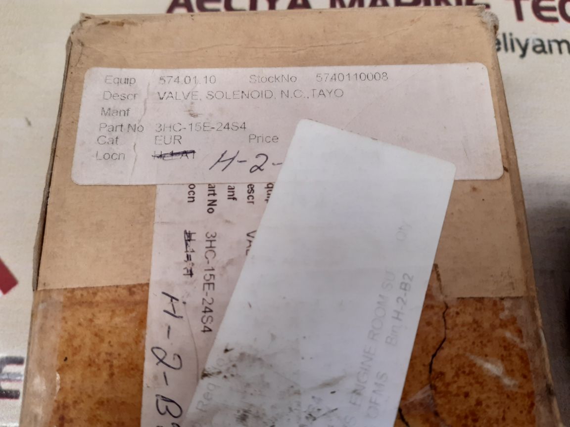 Taiyo 3hc-15e-24s4 solenoid valve with hr02-24s4 - Image 3