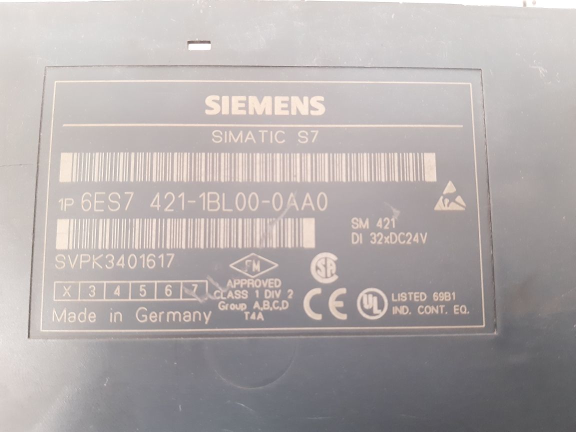 Siemens simatic s7 6es7 421-1bl00-0aa0 digital input module - Image 3
