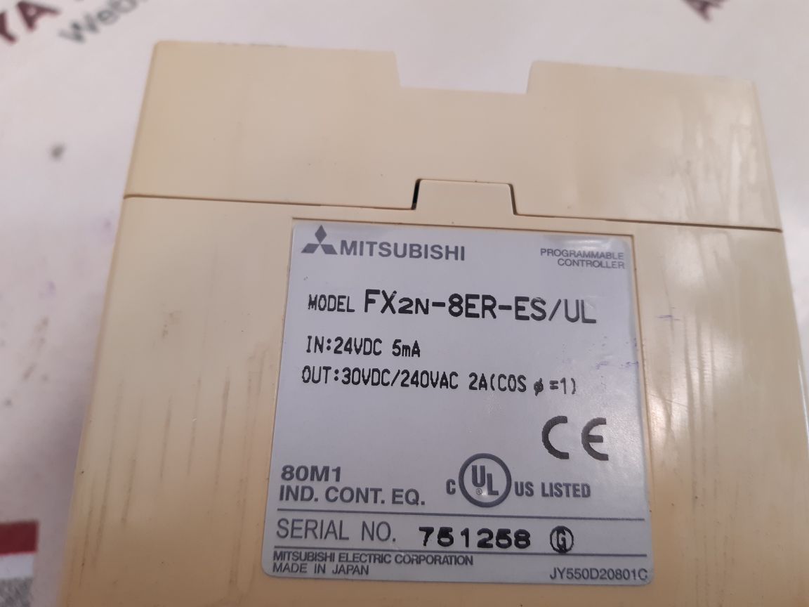 Mitsubishi fx2n-8er-es/ ul expansion module used - Image 5