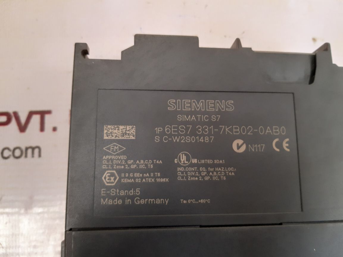 Siemens simatic s7 6es7 331-7kb02-0ab0 analog input module e-stand: 5 - Image 7