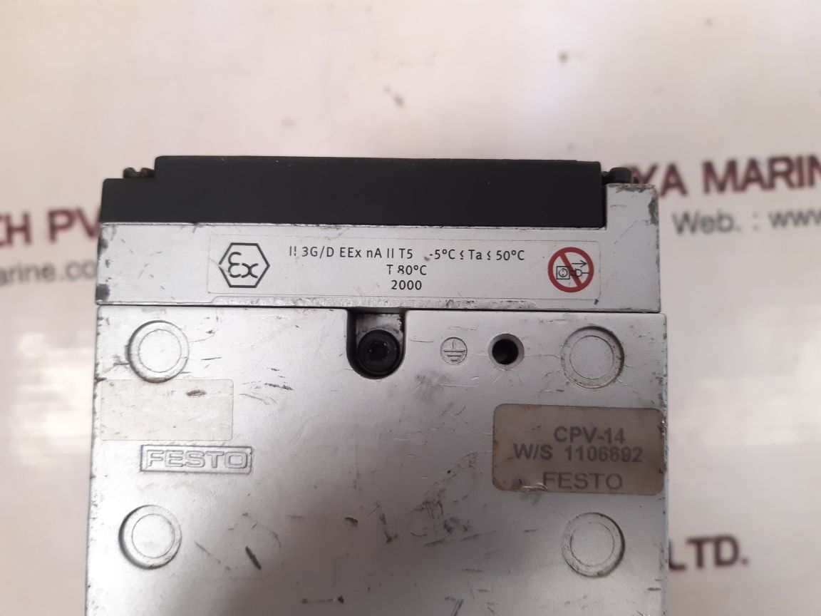 Festo cpv-14-ge-mp-6 valve terminal cpv14-vi-p6-1/8-b - Image 6