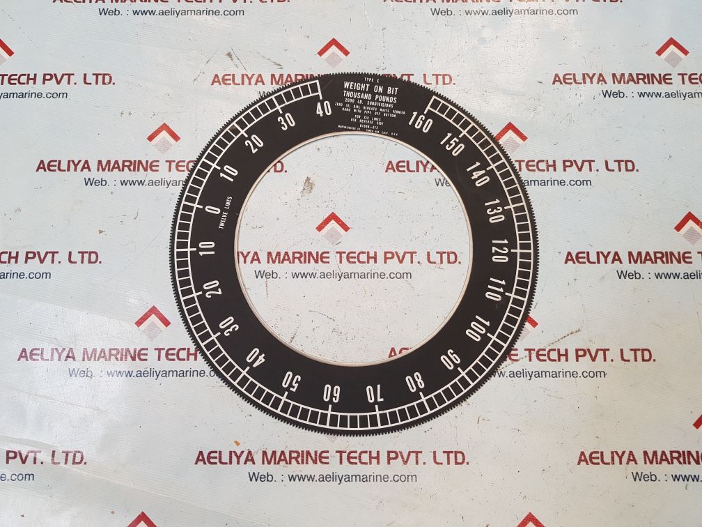Md totco type e bit wt dial indicator b166b-612 - Image 2