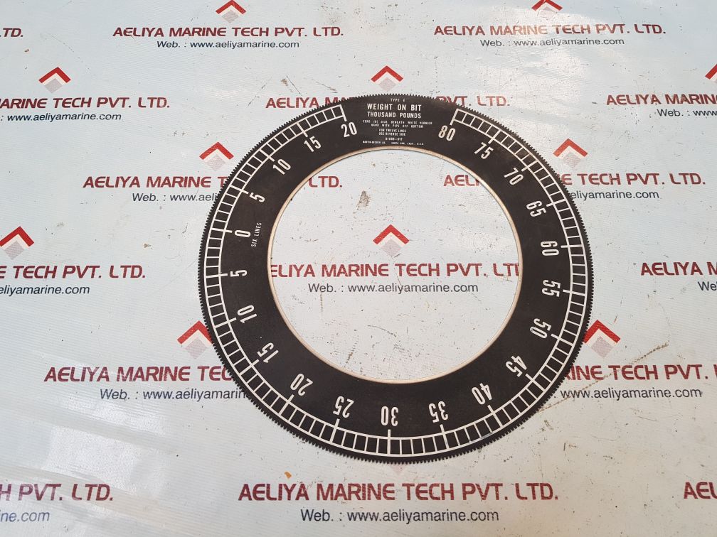 Md totco type e bit wt dial indicator b166b-612 - Image 3