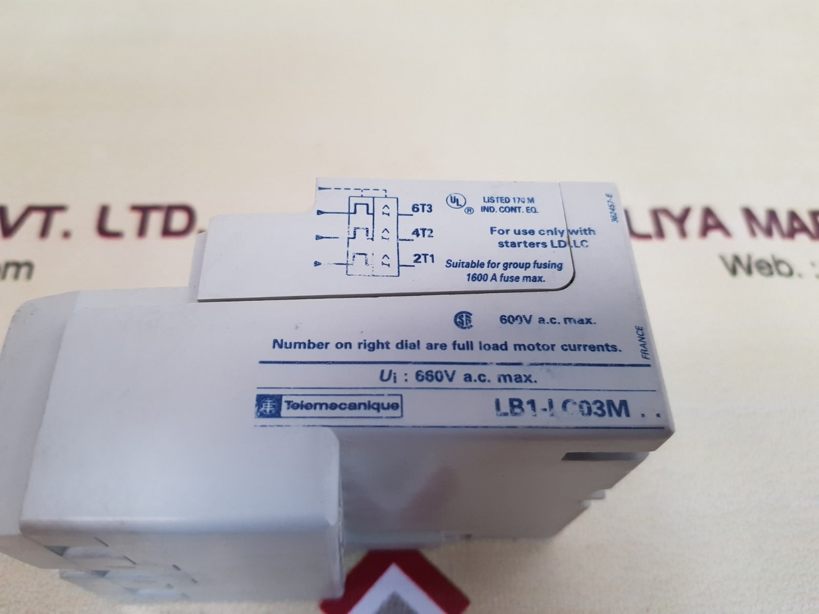 TELEMECANIQUE LB1-LC03M07 OVERLOAD RELAY LB1-LC03M - Image 8