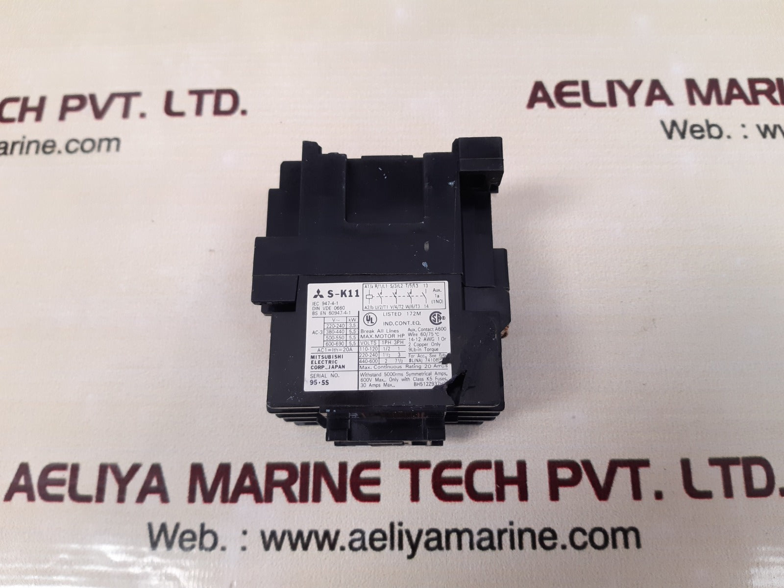 MITSUBISHI ELECTRIC S-K11 CONTACTOR BH512Z923H01 - Image 2