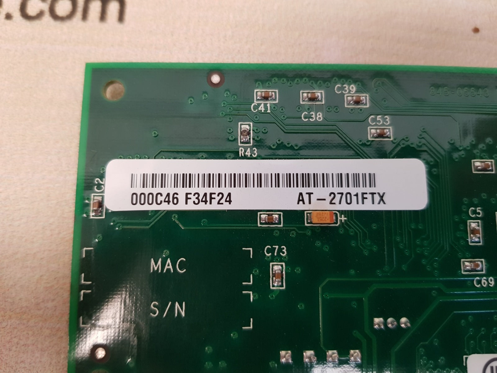 Allied telesyn at-2701ftx pci fiber optic network card - Image 6