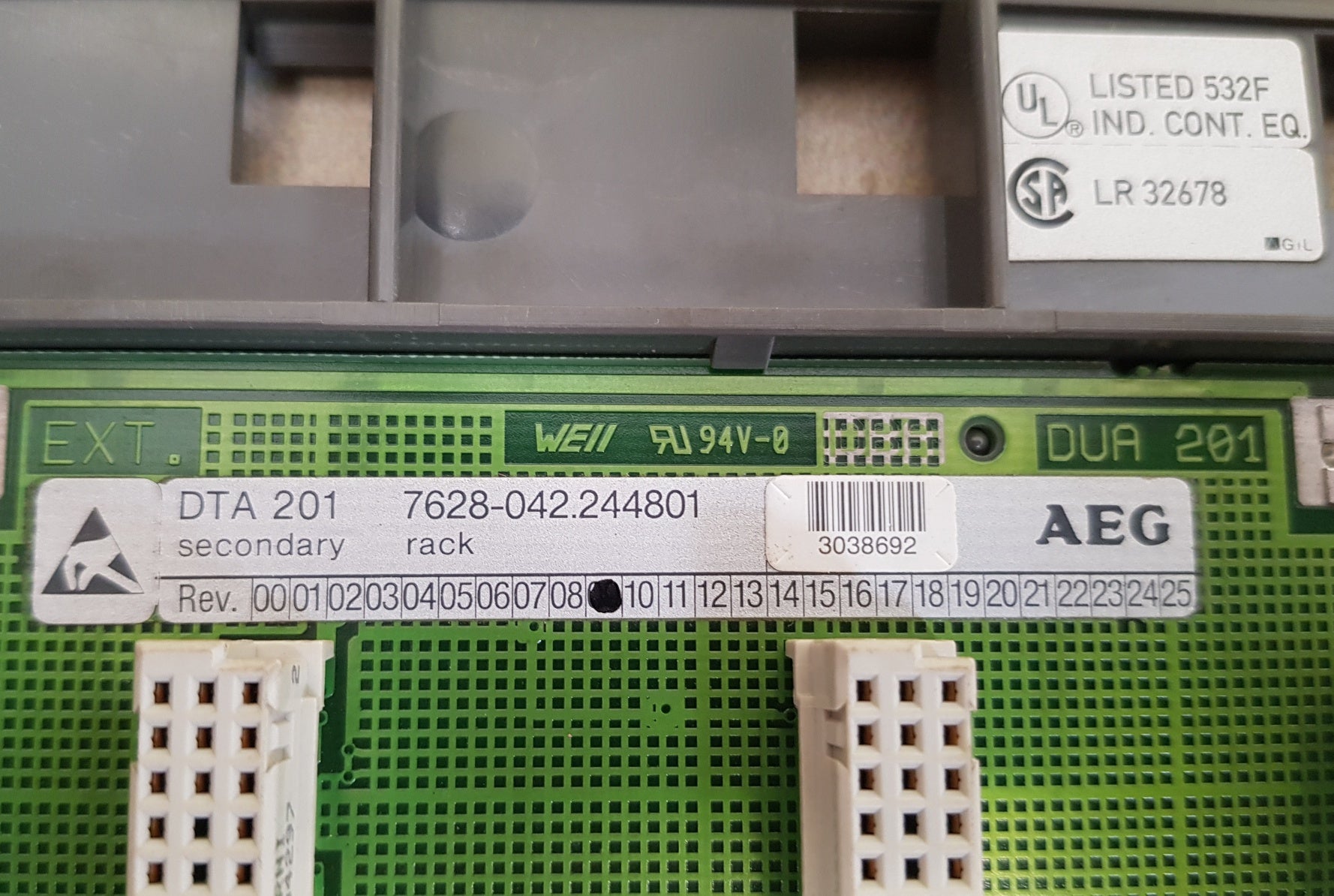 Aeg dta 201 secondary rack 7628-042.244801 - Image 7