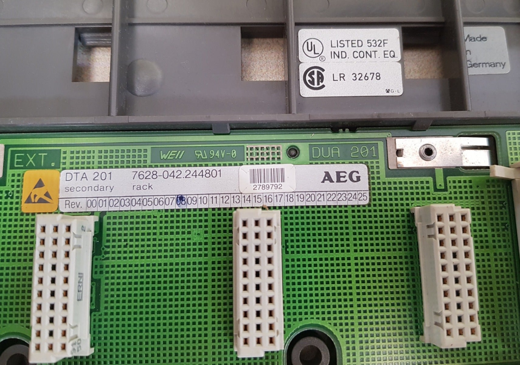 Aeg dta 201 rev.08 secondary rack 7628-042.244801 - Image 6