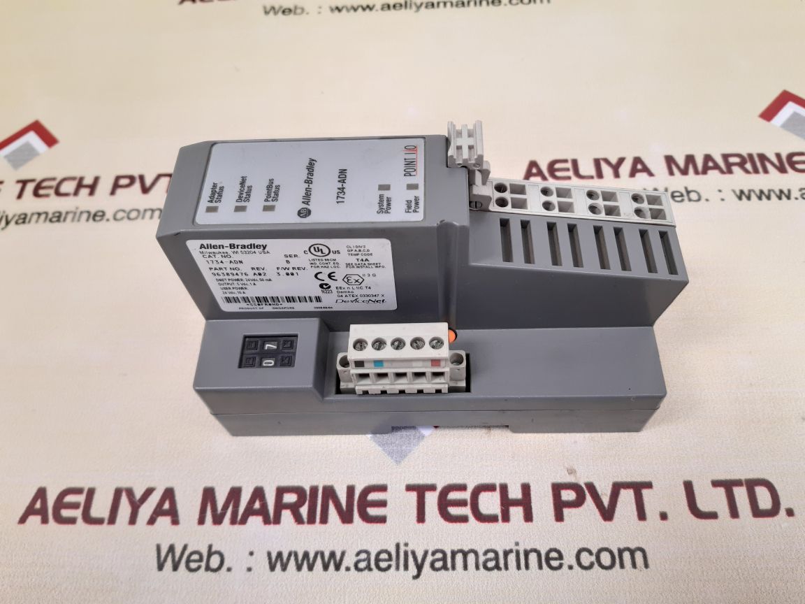 Allen-bradley 1734-adn ser.b point i/o adapter with 1734-rtb ser.a - Image 2